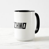 TECHNO Music Tasse (VorderseiteRechts)