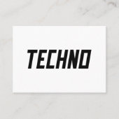 TECHNO Music Visitenkarte (Vorderseite)