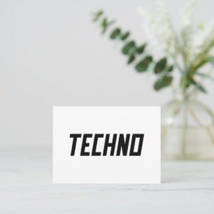 TECHNO Music Visitenkarte