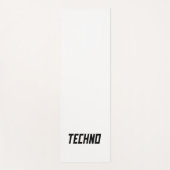 TECHNO Music Yogamatte (Vorderseite)