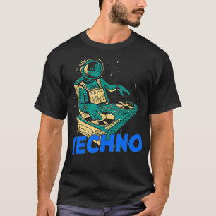 Techno-Musik-Astronaut-DJ-Spacer-Disc-Jockey T-Shirt