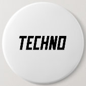 TECHNO-Musik Button (Vorderseite)