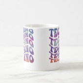 Techno-Musik psychedelischer stilvoller Edm-Dj-Rav Kaffeetasse (Mittel)