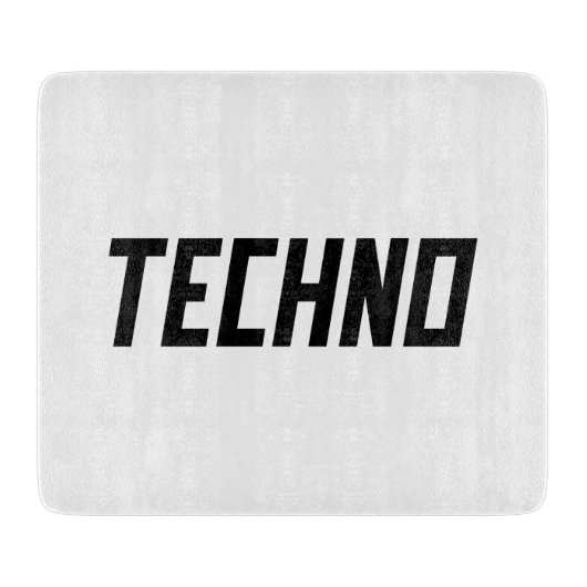 Techno Musik Schneidebrett (Vorderseite)