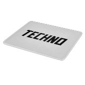 Techno Musik Schneidebrett (Ecke)