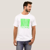 techno Musikbarcode T-Shirt (Vorne ganz)