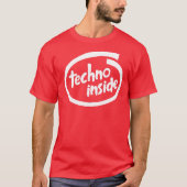 TECHNO NACH INNEN T-Shirt (Vorderseite)