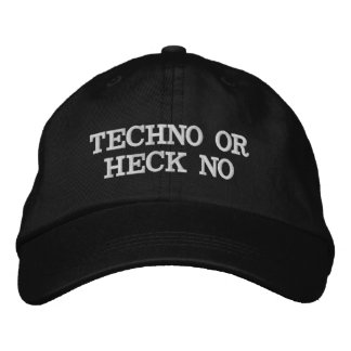 Techno oder Mist, die kein sind Bestickte Kappe