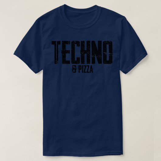 Techno & Pizza 1656 T-Shirt (Design vorne)