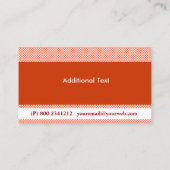 Techno Pop Retro Visitenkarte (Rückseite)