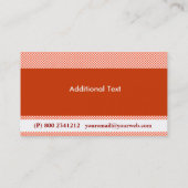 Techno Pop Retro Visitenkarte (Rückseite)