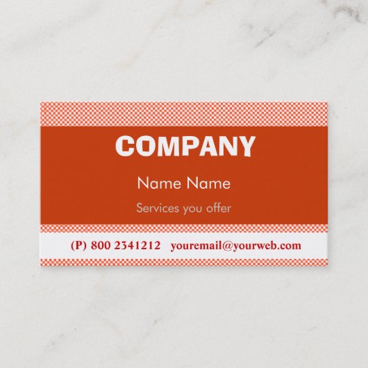 Techno Pop Retro Visitenkarte (Vorderseite)