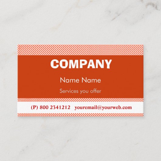 Techno Pop Retro Visitenkarte (Vorderseite)