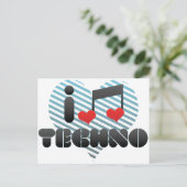 Techno Postkarte (Stehend Vorderseite)