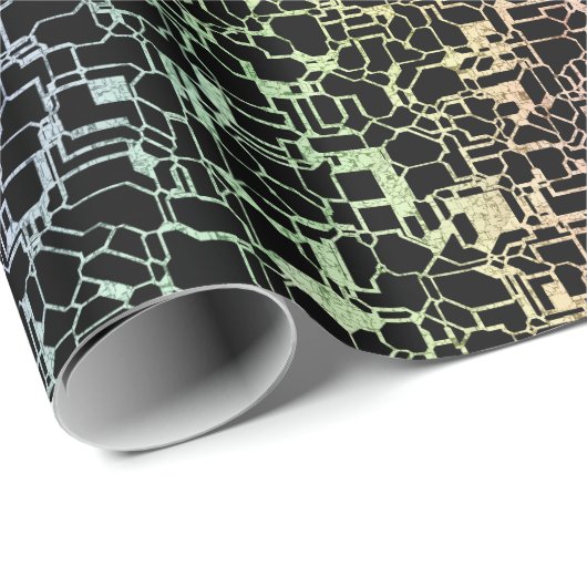 Techno rainbo: geschenkpapier (Rolleneckpunkt)