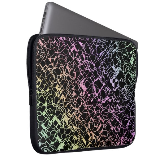 Techno rainbo: laptopschutzhülle (Vorne Rechts)