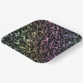 Techno rainbo: pappteller (Gewinkelt)