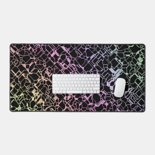 techno rainbo : schreibtischunterlage (Tastatur & Maus)