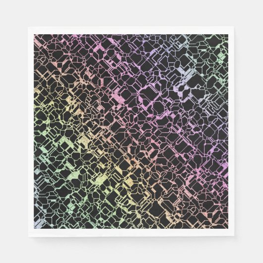 Techno rainbo: serviette (Vorderseite)