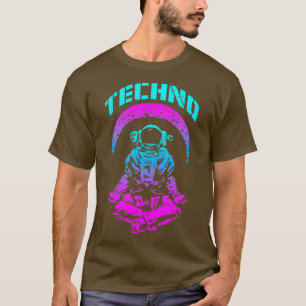 Techno Rave EDM Musikfestival Trippy Astronaut Ro T-Shirt
