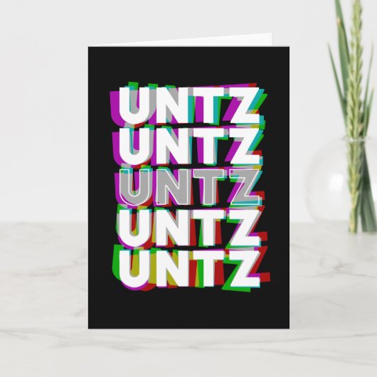 Techno Raver Karte (Vorderseite)