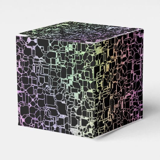 Techno Regenbogen : Geschenkschachtel (Vorderseite)