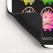 Techno Roboter II Mousepad (Ecke)