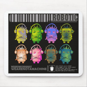 Techno Roboter II Mousepad