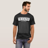 Techno schläft nie Techno Watch Techno Rave Tech T-Shirt (Vorne ganz)