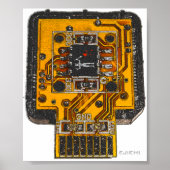 Techno Skull (vollständig) Poster (Vorne)