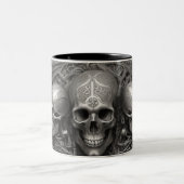 Techno skulls 003 zweifarbige tasse (Mittel)