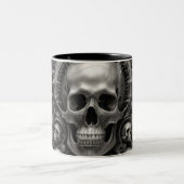 Techno skulls 006 zweifarbige tasse (Mittel)