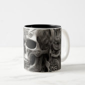 Techno skulls 007 zweifarbige tasse (VorderseiteRechts)