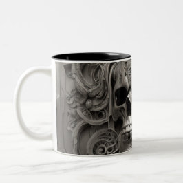 Techno skulls 007 zweifarbige tasse