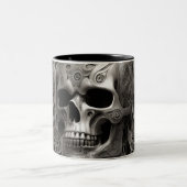 Techno skulls 007 zweifarbige tasse (Mittel)