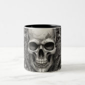 Techno skulls 009 zweifarbige tasse (Mittel)