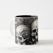 Techno skulls 011 zweifarbige tasse (Vorderseite Links)