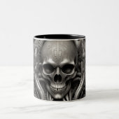 Techno skulls 012 zweifarbige tasse (Mittel)
