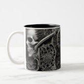 Techno skulls 014 zweifarbige tasse (Links)