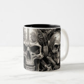 Techno skulls 015 zweifarbige tasse (VorderseiteRechts)