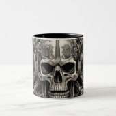 Techno skulls 015 zweifarbige tasse (Mittel)