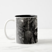 Techno skulls 017 zweifarbige tasse (Links)