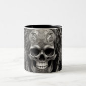 Techno skulls 017 zweifarbige tasse (Mittel)