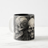 Techno skulls 018 zweifarbige tasse (Vorderseite Links)