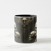 Techno skulls 020 zweifarbige tasse (Mittel)