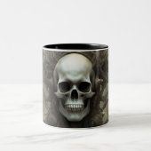 Techno skulls 021 zweifarbige tasse (Mittel)