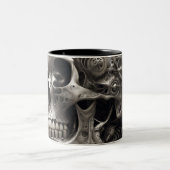 Techno skulls 022 zweifarbige tasse (Mittel)