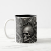 Techno skulls 025 zweifarbige tasse (Links)