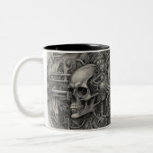 Techno skulls 026 zweifarbige tasse (Links)