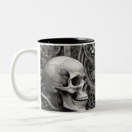 Techno skulls 031 zweifarbige tasse